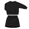 thumbnail image 1 of HAiming Bpys Girls Oversized 2 Piece Outfits Sweatsuit Casual Long Sleeve Crewneck Sweatshirts and Shorts Clothing Sets, 1 of 5