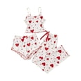 thumbnail image 1 of HAiming Camisole Shorts Long Pants 3 Piece Pajama Sets for Women Casual Cute Printed Outfit Soft Sleepwear, 1 of 2