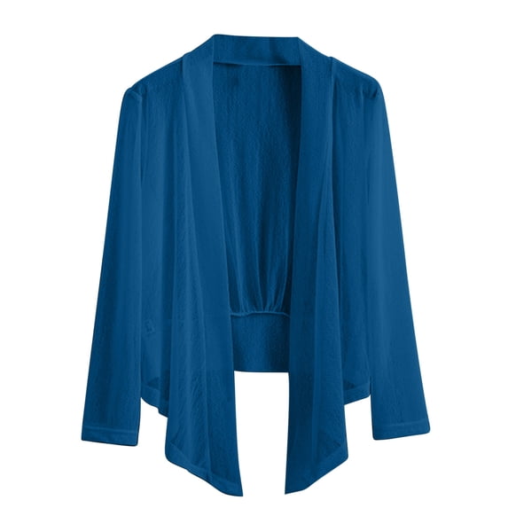 HAiming Cardigan for Women Lightweight Long Sleeve Open Front Solid Color Casual Soft Comfy Trendy Cute Outfit