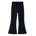 thumbnail image 1 of HAiming Children Girls' Flare Legging High Waisted Casual Bootcut Sports Full Length Pants Solid Color, 1 of 9