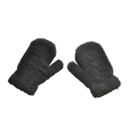 HAiming Children's Winter Warm Gloves Cotton Thickened Thermal Fleece Stretchy Solid Color Mittens for Girls