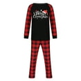 thumbnail image 1 of HAiming Christmas Pajamas for Family Holiday Pjs Printed Long Sleeved Crewneck Tops and Pants Matching Sets Sleepwear, 1 of 8