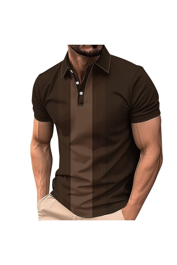 Cotton Plus Size Men's Shirt Short Sleeve Lapel Collar Button Business Tee Trendy Tops Size S-5xL
