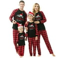 thumbnail image 1 of HAiming Family Pajamas Matching Sets Christmas Printed Long Sleeved Crewneck Tops Pants 2 Piece Pjs Holiday Sleepwear, 1 of 5
