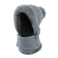 thumbnail image 1 of HAiming Fleece Lined Knit Hat Neck Warm Earflap Thermal Thick for Women Winter Hood Cold Weather Cap, 1 of 1