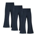 thumbnail image 1 of HAiming Girls 3PCS Flare Legging Casual Sports Trousers Soft Comfy Solid Color Yoga Hiking Athletic Pants, 1 of 9