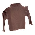 thumbnail image 1 of HAiming Girls Long Sleeve Sweater Casual Long Sleeve Knit Tees Toddler Stretch Basic Warm Round Neck Tops, 1 of 3