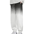 thumbnail image 1 of HAiming Gradient Color Block Men's Jogging Pants Casual Elastic Drawstring Waist Sweatpants Fashion Clothes with Pocket, 1 of 6