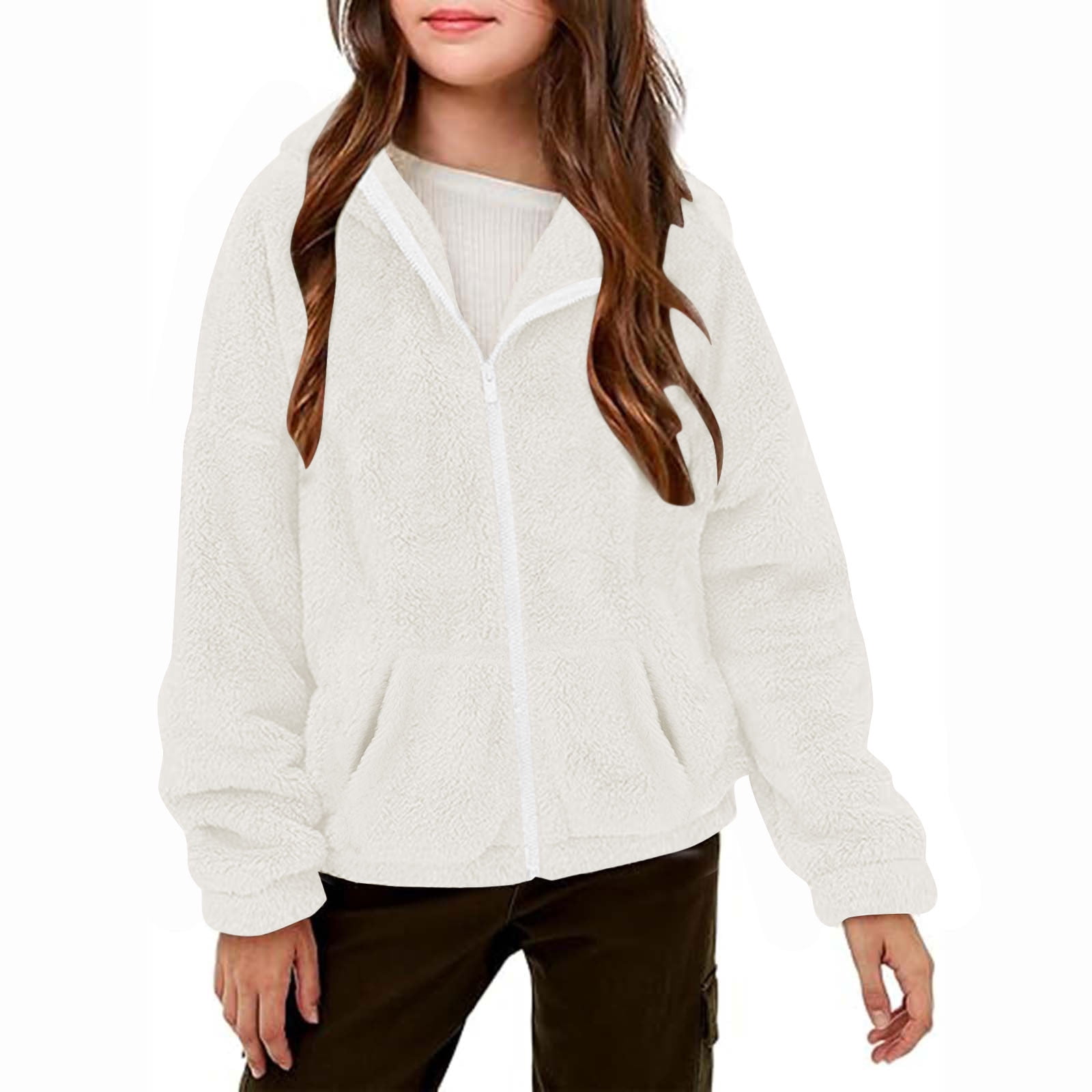 KIDS FLEECE ZIP HOODIE WITH EARS 12-14 WE ALWAYS HAVE ALEXANDRIA main image 1