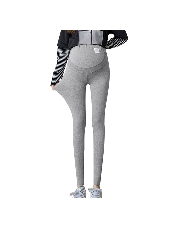 Maternity Yoga Leggings High Waist Womens Solid Color Workout Pregnancy Pants Workout Trouser