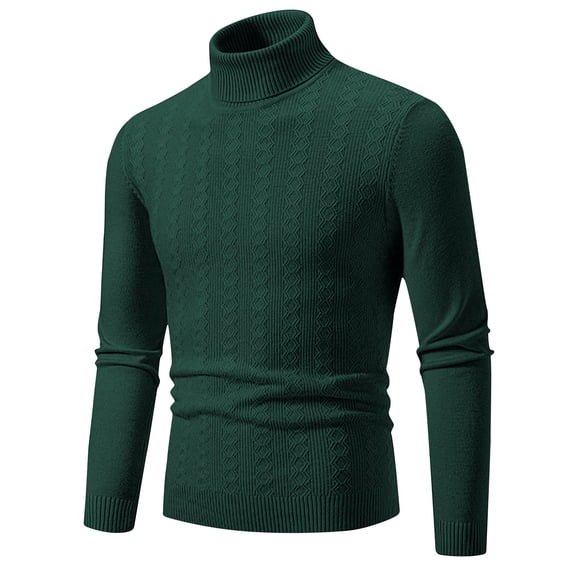 HAiming Men Quarter Zip Sweaters Stand Collar Long Sleeve Rib Knit Tops Fall Winter Plus Size Casual Pullover Blouses