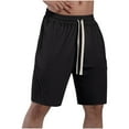 thumbnail image 1 of HAiming Men's Athletic Running Shorts Casual Drawstring Elastic Waist Plus Size Workout Sweat Short Pants with Pocket, 1 of 8