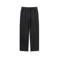 thumbnail image 1 of HAiming Men's Casual Pants Trendy Drawstring Elastic Waist Straight Leg Pants Loose Comfy Lounge Trousers with Pockets, 1 of 3