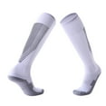 thumbnail image 1 of HAiming Men's Cotton Football Socks Knee High Cycling Color Block Comfortable Breathable Sports Sock, 1 of 2