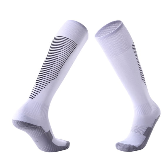 HAiming Men's Cotton Football Socks Knee High Cycling Color Block Comfortable Breathable Sports Sock