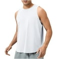 thumbnail image 1 of HAiming Men's Quick Dry Workout Tank Tops Solid Sleeveless Crewneck Muscle Shirt Summer Casual Comfy Breathable Blouse, 1 of 9