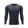 thumbnail image 1 of HAiming Men's Thermal Shirt Fleece Lined Long Sleeve Crewneck Athletic Base Layer Top Cold Weather Gear, 1 of 7