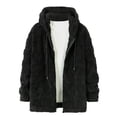 thumbnail image 1 of HAiming Men's Zip up Hoodies Jacket Fuzzy Fleece Long Sleeve Sweatshirt Coat Winter Casual Warm Solid Color Outwear, 1 of 3