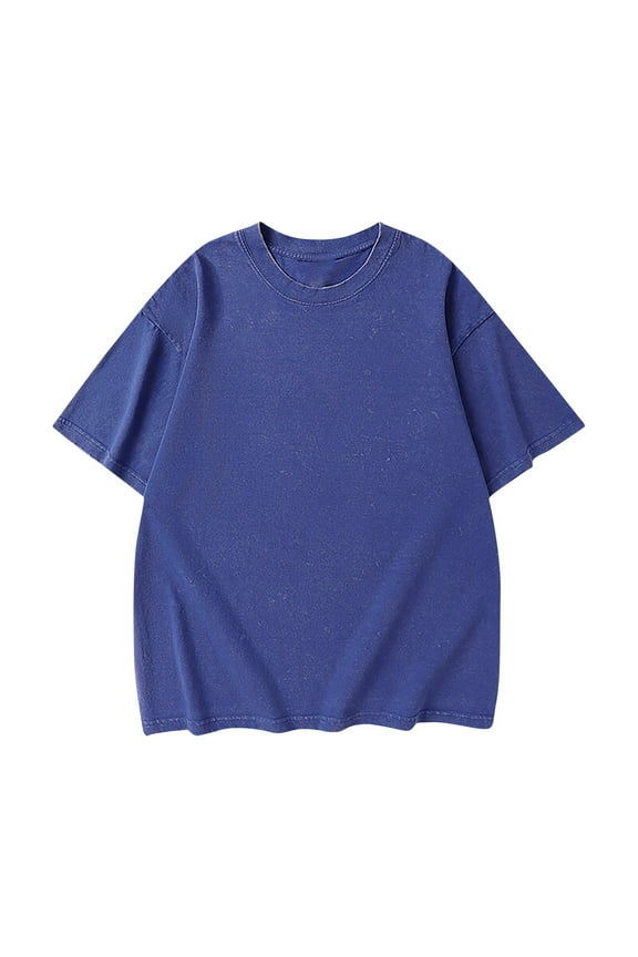 Mens Cotton Soft Breathable T-Shirts Casual Crewneck Lightweight Tees Comfortable Fashion Summer Clothes