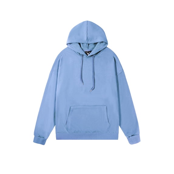 HAiming Mens Hoodies Casual Long Sleeve Solid Color Drawstring Pullover Hooded Sweatshirt Elthletic Tops with Pocket
