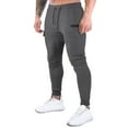 thumbnail image 1 of HAiming Mens Joggers Pants Stretch Slim Gym Sweatpants Casual Tapered Elastic Work Cargo Trousers with Zip Pocket, 1 of 5