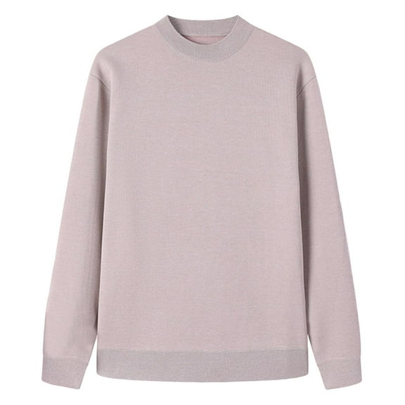 HAiming Mens Knit Sweater Long Sleeve Pullover Crew Neck Soft Tops Casual Winter Warm Thicken Clothes