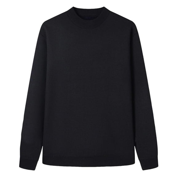 HAiming Mens Knit Sweater Long Sleeve Pullover Crew Neck Soft Tops Casual Winter Warm Thicken Clothes