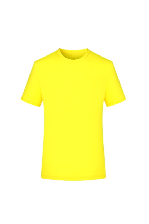 Mens Shirt Moisture Wicking Breathable Quick Dry Short Sleeve Casual Solid Color Basic Tee Tops