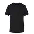thumbnail image 1 of HAiming Mens Shirt Moisture Wicking Breathable Quick Dry Short Sleeve Casual Solid Color Basic Tee Tops, 1 of 6