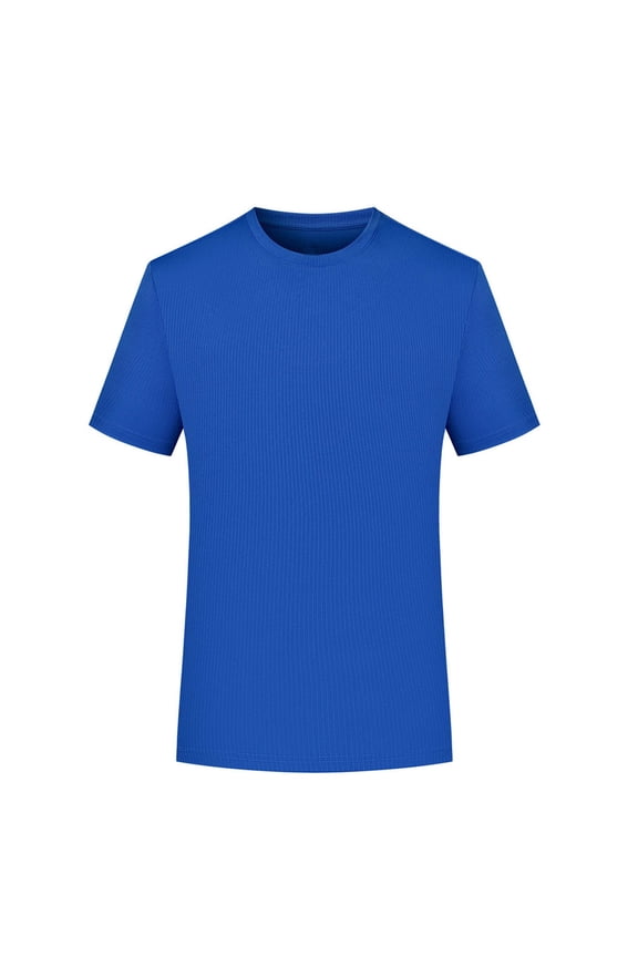Mens Shirt Moisture Wicking Breathable Quick Dry Short Sleeve Casual Solid Color Basic Tee Tops