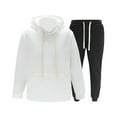 thumbnail image 1 of HAiming Mens Sweatsuit Casual Long Sleeve Hoodies and Drawstring Jogging Pants with Pocket Solid Color Outfit, 1 of 7