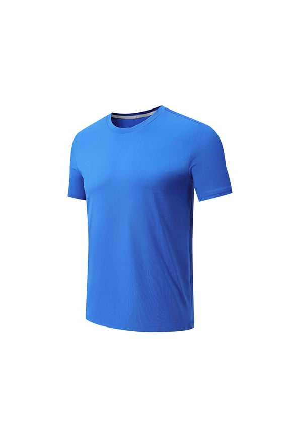 Mens T-Shirts Short Sleeve Round Neck Lightweight Casual Crew Neck Solid Color Basic Tee Shirts