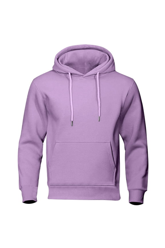 Mens Thremal Hooded Sweatshirt Casual Long Sleeve Drawstring Hoodies Pullover Tops with Pockets
