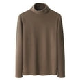 thumbnail image 1 of HAiming Mens Turtleneck Thermal Shirts Casual Base Layer Long Sleeve Lightweight Pullover Fall Winter Warm Tops, 1 of 5