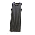 thumbnail image 1 of HAiming Nightgowns for Women Sleeveless Comfy Polka Dot Loose Casual Solid Color Scoop Neck Trendy Midi Pajamas Everyday Sleepwear, 1 of 5