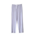 thumbnail image 1 of HAiming Pajama Pants for Women Loose Leisure Sleepwear Bottoms Drawstring High Elastic Waist Straight Leg Pants with Pockets, 1 of 6