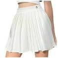thumbnail image 1 of HAiming Pleated Mini Skirts for Women High Waist A-Line Short Skirt Casual Comfy Skater Tennis Skirt with Shorts, 1 of 6