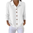 thumbnail image 1 of HAiming Plus Size Jacket for Women Long Sleeve Button down Sweaters Loose Casual Solid Color Fall Winter Cardigan, 1 of 6