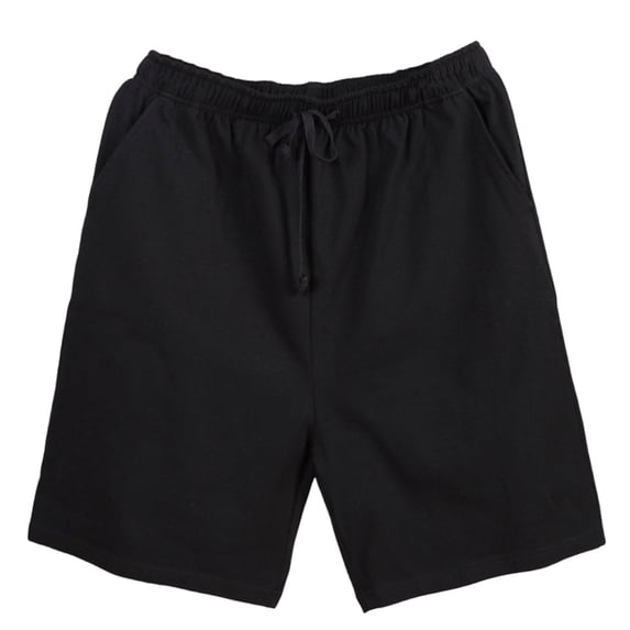 HAiming Plus Size Men's Cotton Shorts Pajamas Knee Length Elastic Drawstring Waist Sleepwear with Pockets