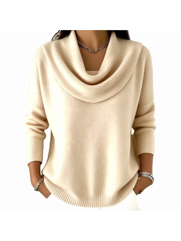 Plus Size Sweaters for Women Long Sleeve Fleece Comfy Dressy Casual Blouses Fall Winter Vacation Office Tops