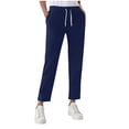 thumbnail image 1 of HAiming Plus Size Sweatpants for Women Casual Joggers Elastic Drawstring Waist Solid Color Pants with Pockets, 1 of 7