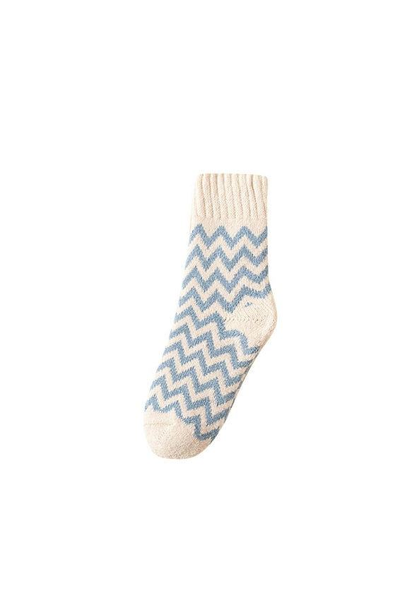 Socks for Women Striped Color Block Thickened Soft Comfy Warm Cozy Vintage Fall Winter Warm Sock