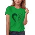 thumbnail image 1 of HAiming St Patricks Day T-Shirt for Kids Shamrock Printed Round Neck Short Sleeve Shirts Pullover Blouse, 1 of 5