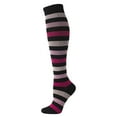thumbnail image 1 of HAiming Stripe Socks for Women Knee High for Running Riding Athletic Nurses Work Fall Winter Warm Sockings, 1 of 2