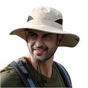 HAiming Sun Hat for Men Quick Dry Outdoor UV Protection Fishing Hat Hiking Gardening Breathable Floppy Cap UPF 50+