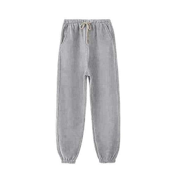 HAiming Sweatpants for Women Lounge Drawstring Elastic Waist Trousers Plus Size Casual Baggy Jogger Pants with Pocket