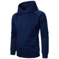 thumbnail image 1 of HAiming Sweatshirt for Men Fashion Long Sleeve Side Zipper Hoodies Fall Winter Casual Solid Color Loose Jacket, 1 of 4