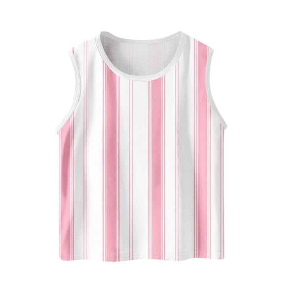 HAiming Tank Tops for Boys Girls Striped Kids Tshirts Sleeveless Crew Neck Undershirts Cute Summer Clothes