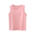 thumbnail image 1 of HAiming Tank Tops for Kids Casual Sleeveless Crew Neck Lightweight Solid Color Shirts Summer Clothes, 1 of 4