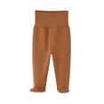 thumbnail image 1 of HAiming Toddler Baby Boys Girls Soft Cotton High Waist Footed Pants Casual Leggings with Feet Home Sleepwear, 1 of 3